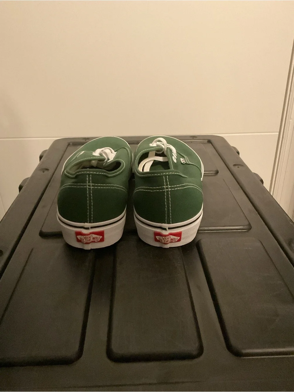 Vans Green Canvas Authentic Low-Top Sneakers